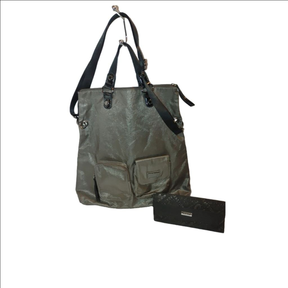 Kenneth Cole Metallic Bag & Wallet Set